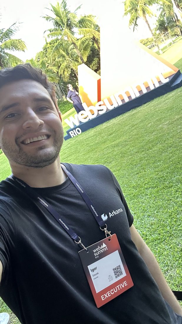 Igor em um evento de tecnologia
